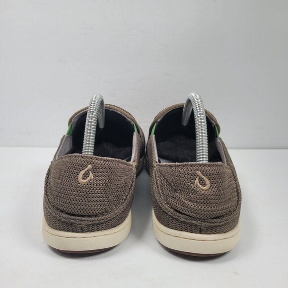 Olukai Men's Brown & Green Mesh Slip-On Casual Shoes 10188-13AP US Size 9 - Picture 4 of 8